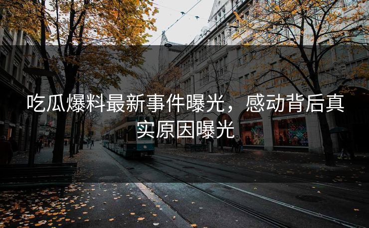 吃瓜爆料最新事件曝光，感动背后真实原因曝光  第1张